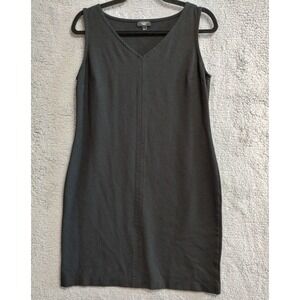 Talbots Dress Womens 8P Sleeveless Black Knit Sheath Classic Timeless